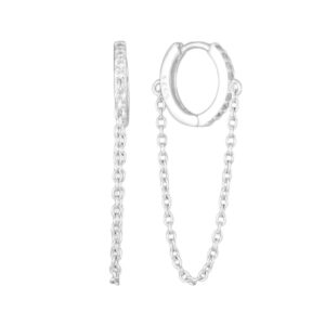 Brinco cravejado com corrente