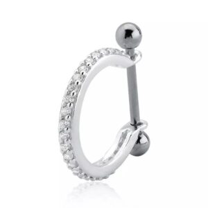 Piercing conch cravejado