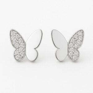 Brinco borboleta com zicornia